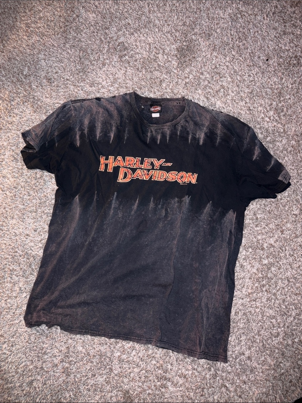 Harley-Davidson Black Tee with Orange Logo